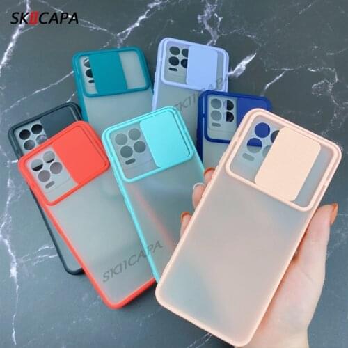 Push Window Lens Protection Phone Case For Oppo Realme 8 Pro Soft Silicone Shockproof Matte Clear Cover For Realme 8 Pro Case