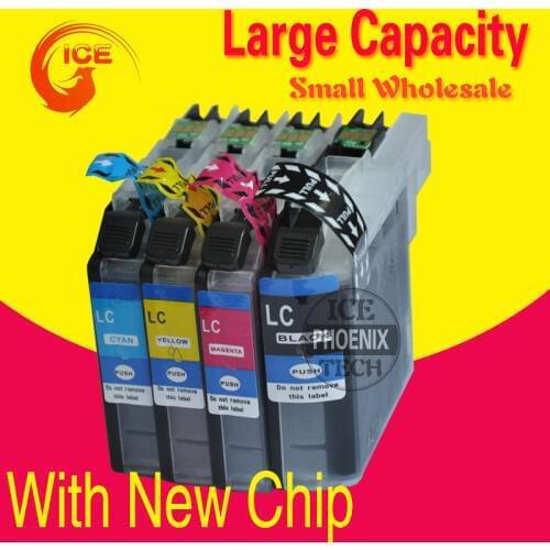 With Chip LC123 ink cartridge for brother LC123 LC127 LC121 LC129 for Europe printer Cartridge LC123