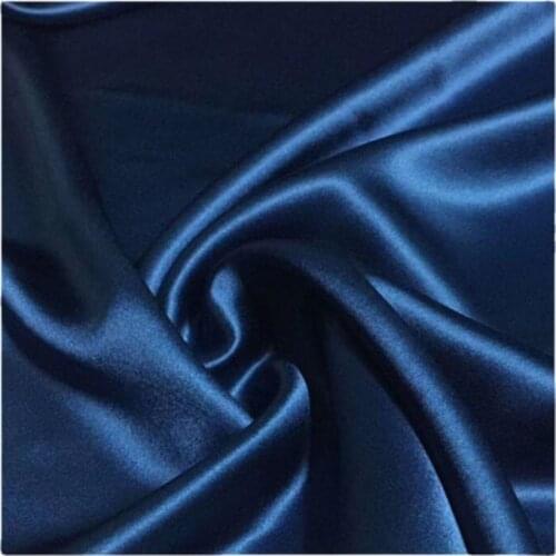 Width 59'' High Grade Solid Color Smooth Comfortable Satin Triacetic Acid Fabric By The Yard For Windbreaker Pant Dress Material