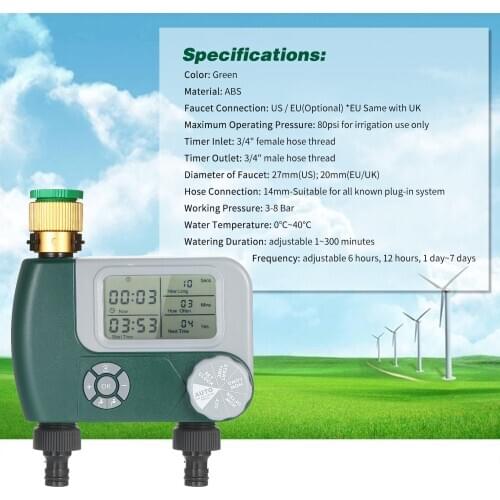 Newest Garden Watering Timer Automatic Electronic Water Timer Home Programmable Hose Faucet Watering Timer Autoplay Irrigator