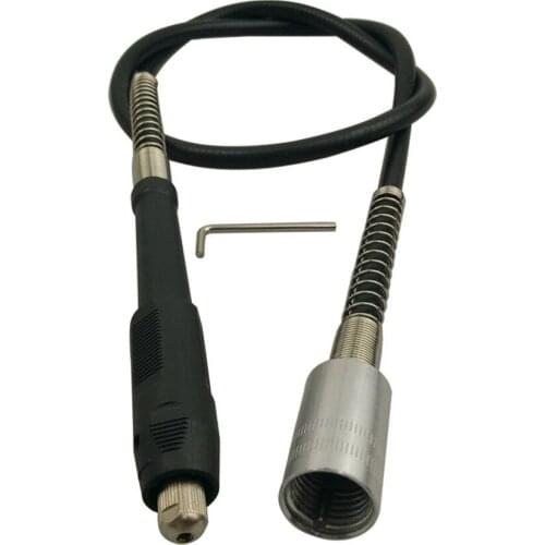 Universal Rotary Tool Flexible Shaft Extension with Wrench Flexible Drill Extension Cable for Compatible Rotary Grinder Tool