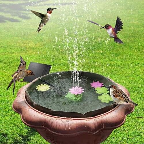 Water Fountain Bird Bath Garden Fountains Patio Decoration Floating Solar Water Fountain Water Pump Garden Decoration Outdoor