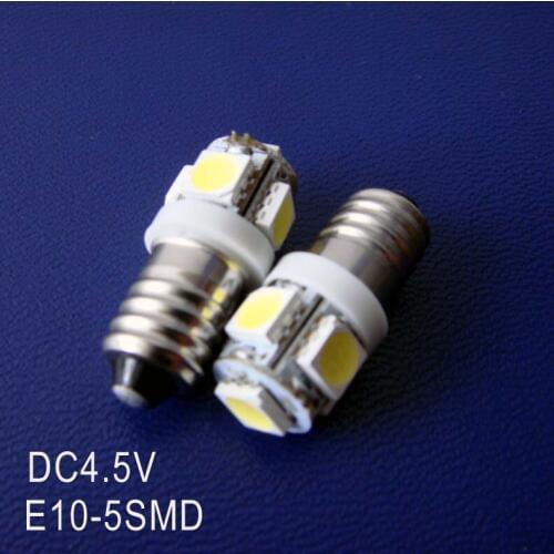 High quality DC4.5V 5V E10 Led Pilot Lamp Warning Signal Indicating Lamp Instrument Light pinballs Bulb free shipping 100pcs/lot
