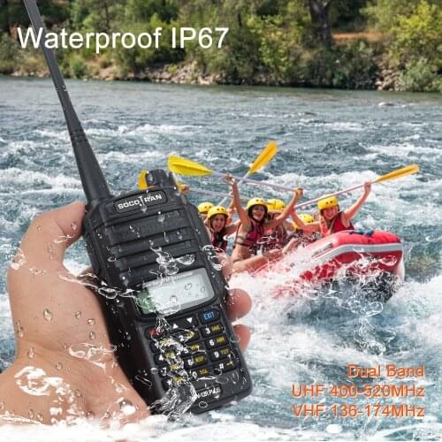 2pcs Dual Band Walkie Talkies 5w Socotran UV-12R plus Waterproof Talkie Walkie comunicador radio scanner