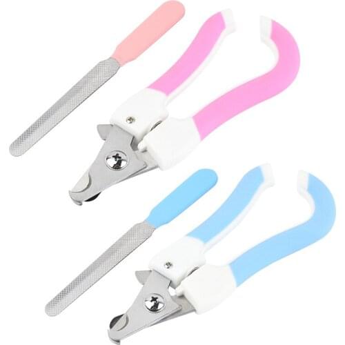 2PCS Pet Nail Clipper Scissors Dog Cat Stainless Steel Nail Claw Clippers Trimmer Grooming Tools for Animals Pet Supplies