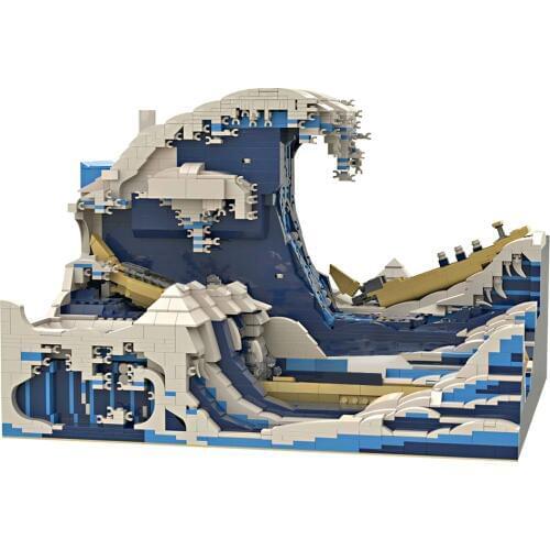 3000Pcs MOC 3D Famous Picture Series Virtual Real Style Small Particle Building Block Kit STEM Toy for over 10