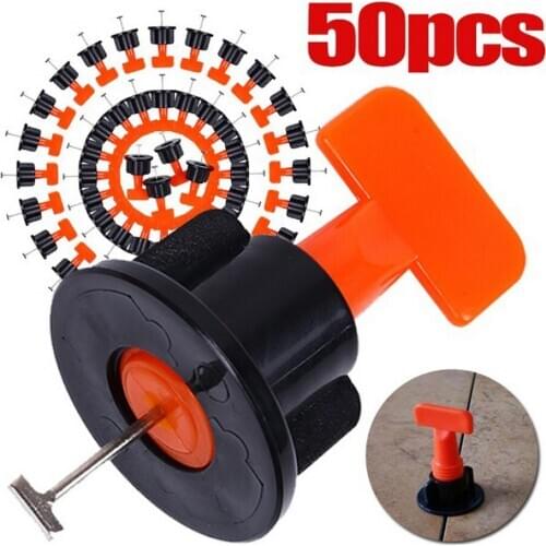 50pcs New Level Wedges Tile Spacers For Flooring Wall Tile Spacer Carrelage Tile Leveling System Leveler Locator Spacers Plier