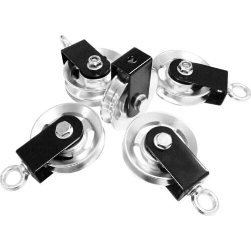 73 95mm Bearing Lifting Gym Pulley Silent U Shape Hanging Wheel Fitness Strength Training Accessories Heavy Duty Traction Wheel