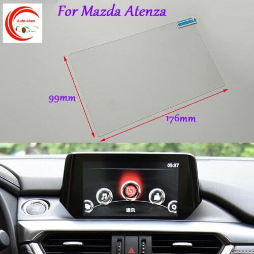 8 Inch Car GPS Navigation Screen HD Glass Protective Film For Mazda Atenza Interior Sticker Accessories
