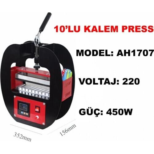 AH1707 Pen Transfer Printing Press Machine (10 lu)