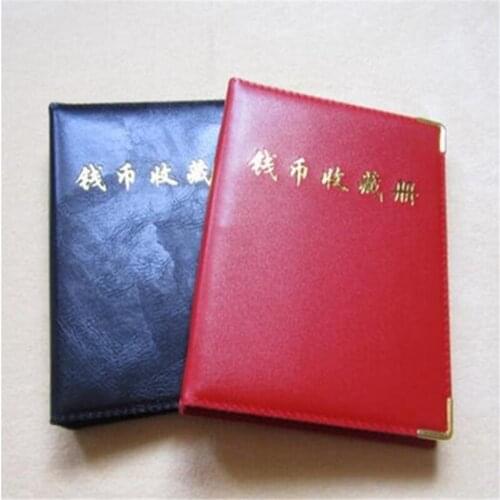 Leather Coin album 480 Pieces Pockets Coin Album For Coins Pockets Tokens Commemorative Coin Medallions Badges Collection Book