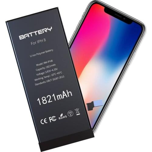 EFaith 10PCS/Lot Batteries For iPhone 7 8G 8Plus Battery Li-ion Internal Replacement Real Capacity with repair tools And Sticker