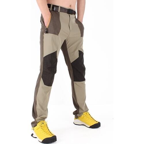 Men spring summer slim soft shell quick-drying hiking pants Camping Trekking cycling breathable waterproof Elastic thin Pants