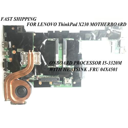 FAST SHIPPING, QUALIFIED MOTHERBOARD FOR LENOVO THINKPAD X230 LAPTOP MOTHERBOARD,.FRU: 04X4501