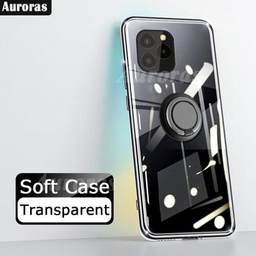 Auroras For Oukitel C21 Pro Case Anti-fall Clear Case Shockproof With Ring Soft Cover For Oukitel C21 Pro Clear Case