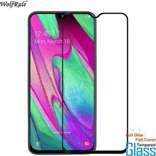 For Glass Samsung Galaxy A40 Screen Protector Full Glue Cover Tempered Glass For Samsung Galaxy A40 Glass A405 Phone Film 5.9