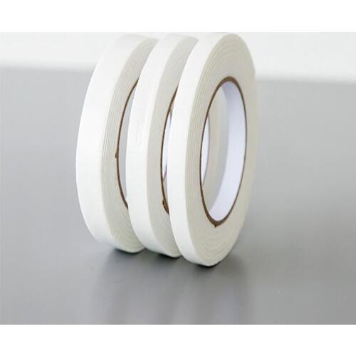 I KEY BUY 10pcs /lot 3 Meters Super Strong Foam Double-sided Tape Super Sticky Sponge Thick White 15mm Width Self Adhesive Tapes