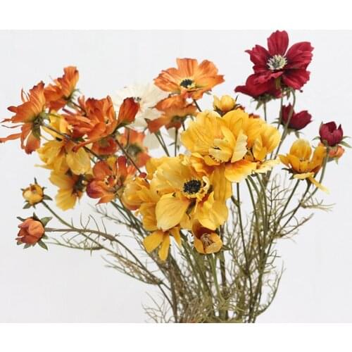 Daisy flowers artificial plants decorative fake silk flowers wedding home decoration artificial daisy flower DIY flowers wreath