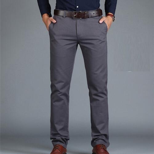 ICPANS Pants Loose Cotton Full Length Men Pants Casual Pockets Army Khaki Black Male Trousers Pants Men social Big Size Summer