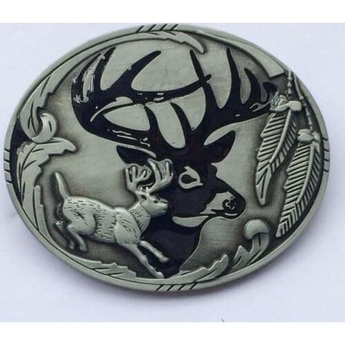 Fashion Deere Belt Buckle SW-BY421 suitable for 4cm wideth belt with continous stock