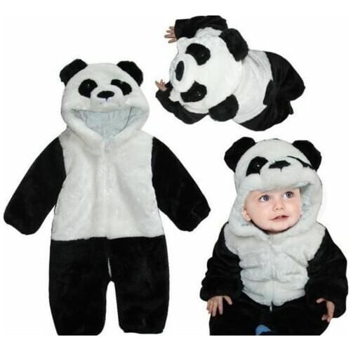 New Boy One Piece Climbing Pajamas Infant Panda Romper Newborn Jumpsuit Toddler Coverall Baby Girl Cute Animal Costume