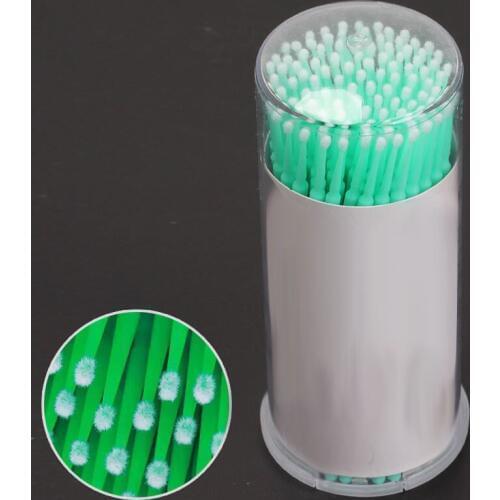 Dropshipping 100 Pcs False Eyelash Cleaning Stick Removing Mascara Disposable Eye Lash Extension Makeup Micro Brush Cotton Swab