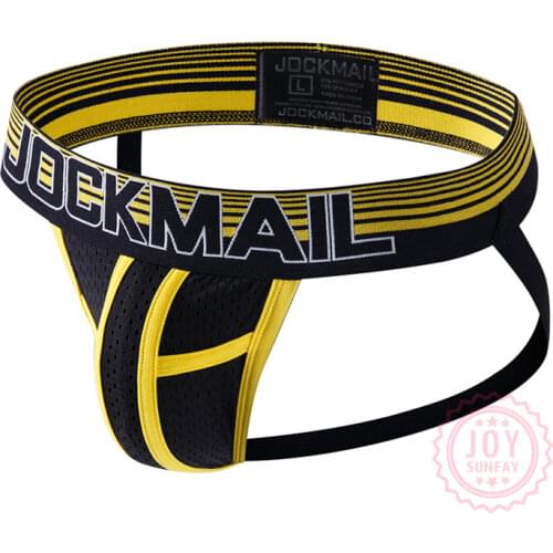 Sexy Mens Underwear Jockstraps Sexy Jock G-Strings Men Thong Cuecas Male Panties Cross Strap Gay Underwear Shorts Exotic T-back