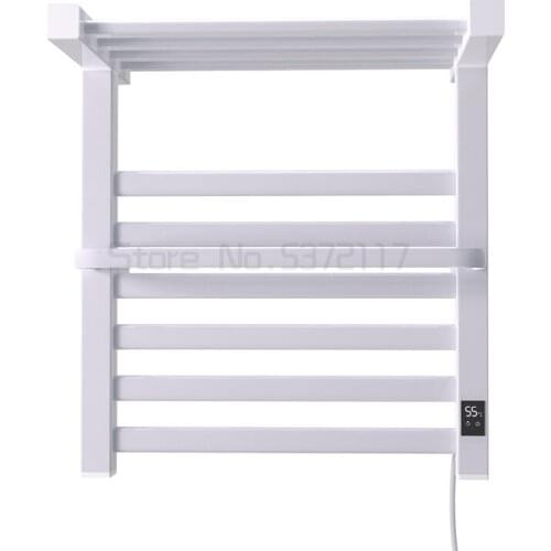 Intelligent electric heating towel rack household carbon fiber electric heating bath towel rack drying rack storage rack