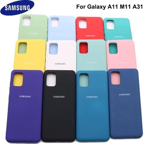Samsung Galaxy A11 M11 A31 Liquid Silicone Case Silky Soft-Touch Back Protective Cover For galaxy a11 m11 samsung galaxy a31