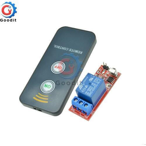 DC 5V 12V 1 Channel Relay Module Infrared IR Remote Switch Control 1 CH Relay Driving Board Controller for Electronic