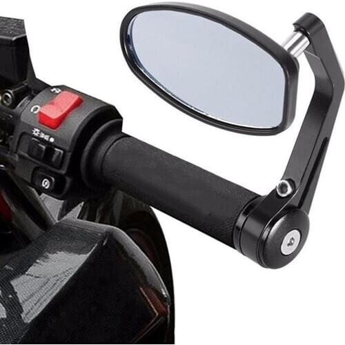 1 Pair Universal Motorcycle Handle Bar End Rearview Side Mirrors Replacement Motorcycle Mirror