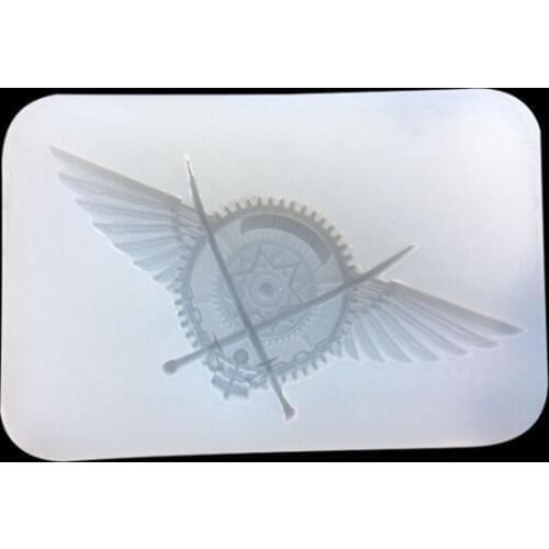 GTGLAD 1pcs badge Liquid silicone mold DIY resin jewelry pendant necklace mold resin molds for jewelry