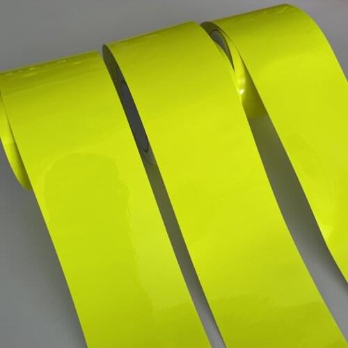 10cm Width Neon Fluorescent Gloss Vinyl Wrap Adhesive Car Sticker Wrapping Foil