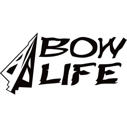 40654# Die-Cut Vinyl Decal Bow Life Bow Hunting Car Sticker Waterproof Auto Decors on Car Body Bumper Rear Window