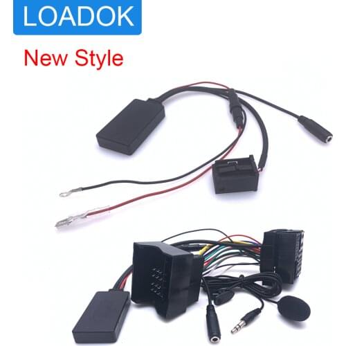 Car Bluetooth 5.0 Hands Free Microphone Aux-in Cable Adapter for BMW Mini One Cooper Z4 S Radio Boost CD 53 R50 12Pin Wireless