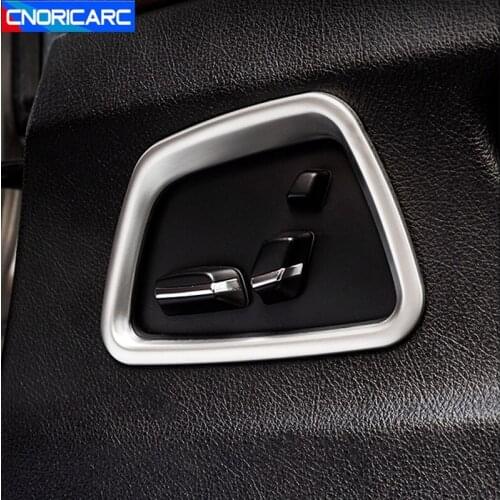 Car Styling Seat Adjust Buttons Frame Decorative Cover Sticker Trim For BMW 5 Series F10 2011-2017 LHD Interior Accessories