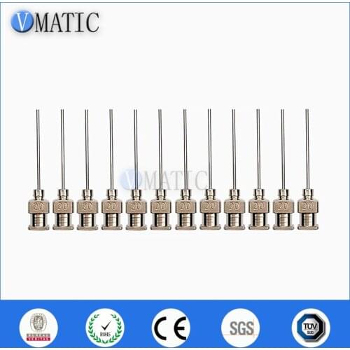 Free Shipping Super Quality 12 Pcs 1 Inch Tip Length 20G Blunt Stainless Steel Dispensing Needles