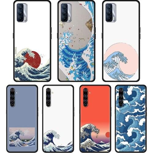 The Big Wave Of Kanagawa Surf Phone Case For Realme 8 C21 6 Pro 7 C3 GT Master XT C11 2021 5 C15 C12 X50 5G X7 V13 C21Y Cover