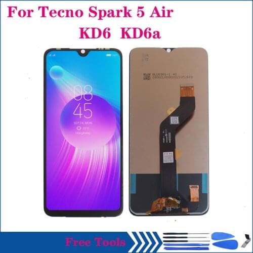 7.0" Display For Tecno Spark 5 Air KD6 KD6a LCD Display Touch Screen Digitizer Assembly For Spark 5Air Repair Replacement Parts