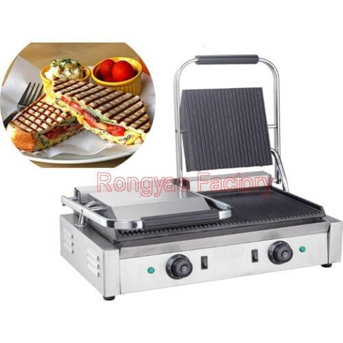 Double 2 Plate Griddle waffle electric Maker machine Sandwich Machine