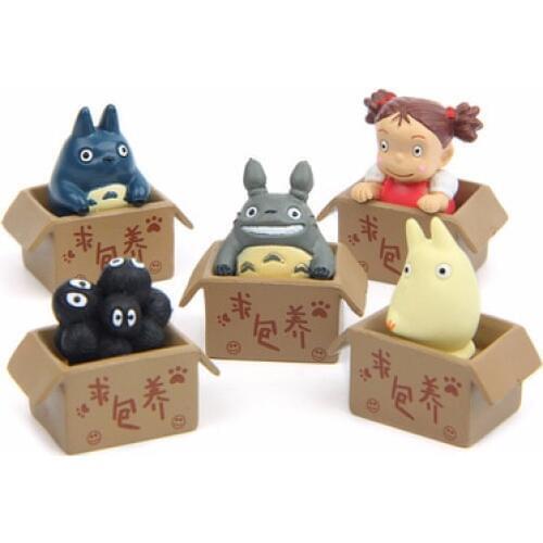 Studio Ghibli My Neighbor Totoro Satsuki Mei Jicha Action Figure Toy Pvc Totoro Dust Mei Mini Doll Model Toy For Kid Gift Decor