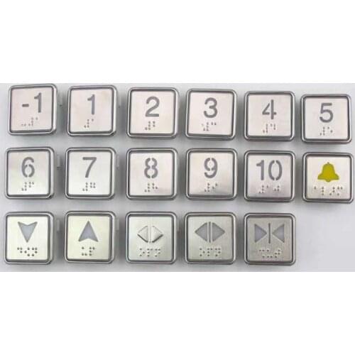 5pcs Otis Elevator Button BS34D Mirror Stainless Steel AQ1H1352