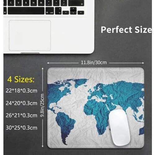 The World Map Mouse Pad DIY Print The World Map World Earth Globe Country Of The World All The