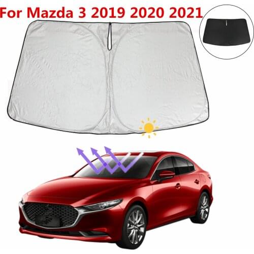 Car Sun Visor Windshield sunshade Auto Front Window Sun Shade Car Windshield Visor Cover For Mazda 3 2019 2020 2021 Accessories
