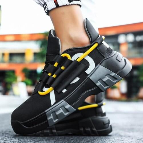 Height Increase Mens Sport Shoes Running Sneakers for Men Gym Shoes Men Sports Shoes Men Thick Soles Jogging Race Black A-363