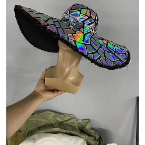 New Fashion Womens Hat Performance Stage Wear Bar Nightclub Singer Fashion Wear Hat Cap