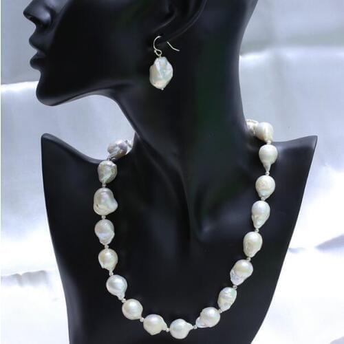 AAAA Natural freshwater baroque profiled pearl sweater chain necklace ultra noble and elegant necklace New in spring NAA