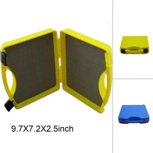 Aventik Plastic Click Lock Dry Wet Nymph Streamer Flies Box Fly Carrying Case Fly Fishing Boxes L