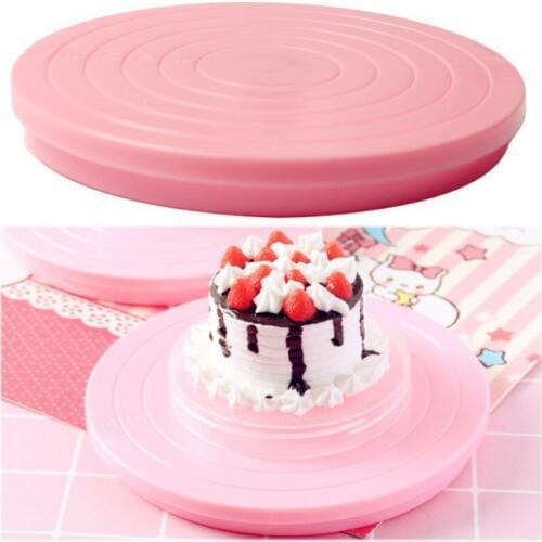 1Pc New Food Grade Material Cake Turntables Rotating Anti-skid Flexible Round Cake Stand DIY Cake Decorating Tools Rotary Table