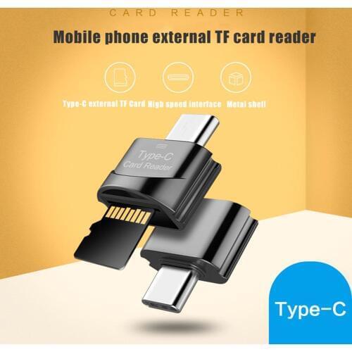 Portable and multifunctional High Speed Micro-USB/Type-C Memory Card Reader TF Micro-SD OTG Phone Adapter